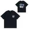 O padrão original é uma geração de marca de maré TU West camiseta de manga curta dados preto oito sorvete básico amantes americanos verão