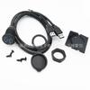 Cable USB doble impermeable para salpicadero de coche, barco, motocicleta, cable USB impermeable para coche, cable USB de 1 m, fabricante