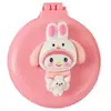 Peine de Peluquería Nuevo Dibujo Animado Tridimensional Lindo Peine con Cojín de Aire Peine Plegable con Espejo para Niña Peine Portátil Integrado con Bolsa de Aire para Masaje