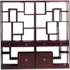 Palo de Rosa Australiano Bo Gu Jia Madera Maciza Nuevo Estilo Chino Gabinete de Múltiples Tesoros Soporte de Exhibición para Vajilla de Té Divisor Decorativo Gabinete de Vino Moderno