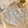 7A Calzones Antibacteriales Estilo Deseo Puro Huecos de Seda de Hielo para Mujer, Calzones Sexy Sin Costuras de Seda de Hielo Cómodos que Abrazan la Cadera con Entrepierna de Algodón Puro
