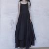Vestido Cinco Cores Slip Saia Emagrecedora Alto Estilo Artístico Saia Irregular Verão Saia Swing Grande