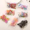 Bolsas versão coreana de TPU forte puxão elástico contínuo infantil colorido corda de cabelo trança corda de cabelo anel de cabelo