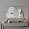 Tocador espejo de nube espejo de maquillaje grande espejo de pared espejo de baño para apartamento pequeño sala de maquillaje espejo inteligente con luz hogar