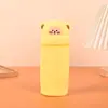 Porta-canetas de Silicone Desenho Animado Estojo Porta-lápis Estilo Fofo Armazenamento Porta-canetas de Alto Valor Estudante Criativo Bolsa de Papelaria Bolsa para Lápis