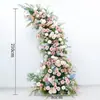 Arco de estilo europeo transfronterizo de cuerno de vaca simulado para decoración de bodas, fondo para fotos para el área de registro de la recepción de la boda