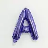 Globos de Película de Aluminio Morados de 16 pulgadas Alfanuméricos 0-9 A-Z Arreglos de Cumpleaños Decoraciones Globos de Papel de Aluminio Venta al por Mayor