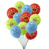 Globos de Látex de 12 Pulgadas Transfronterizos: Spider-Man, Pokemon, Patrulla Canina, Mario, Marvel, Varios Globos de Dibujos Animados