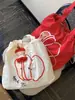 Bolsa de tela ligera de cordón para el verano para estudiantes, Ligera para ir al trabajo, Bolso de hombro versátil, Capacidad grande niche, Soporte simple para grupo
