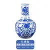 Vaso Pequeno de Porcelana Azul e Branca Tradicional Chinesa Jingdezhen Vaso Cerâmico Retrô Decoração para Sala de Estar Sala de Chá Escritório Ornamentos