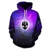 Sudadera con capucha holgada para hombre, con estampado digital 3D personalizado, estilo europeo y americano, primavera y otoño de 2024