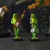 Novos Enfeites de Sapo Musical Transfronteiriços Decorações para Janela de Casa e Mesa Presente Engraçado de Aniversário Artesanato em Resina