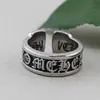 Anel Coração de Corvo Chaoxuan Anel Cruzado Fashion Personalizado Anel Cruzado Flor de Pergaminho Sério Pulseira