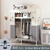 Guarda-Roupa Simples para Quarto de Casa, Resistente e Durável, para Quartos de Aluguel, Guarda-Roupa de Tecido com Estrutura Totalmente de Aço, Guarda-Roupa de Montagem para Armazenamento de Dormitório