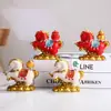 Enfeite de mascote de cavalo estilo chinês, decoração de mesa de desenho animado do Ano do Cavalo, presente de Ano Novo, nova figura de pônei do zodíaco