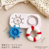 Decorações de Bolo One Piece Enfeites de Navio Pirata Desenho Animado Estrada Feasolon Tema Aniversário Mesa de Sobremesas Vestir Plug-in