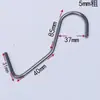 Gancho de Acero Inoxidable 304 Gancho Curvo en Forma de S Percha Cabeza Grande y Pequeña Personalización No Estándar Gancho Doble Curvo Ojo de Oveja