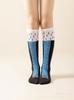 Nueva tendencia máquina de pezuña de vaca divertida calcetines de fitness para adelgazar pantorrilla hasta la rodilla pierna de burro calcetines casuales para el hogar para niños