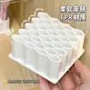 Caja de almacenamiento para ungüentos, organizador de escritorio para cremas y lociones, un artículo imprescindible para uso doméstico, con un tubo de silicona y un diseño de patrón de espiga
