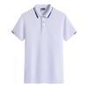 Camisa Polo de Algodón con Cuello Solapa Camiseta para Hombre Uniforme de Grupo de Trabajo Camisa con Logo Impreso Cuello de Camisa Tira Reflectante Manga Corta