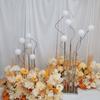 Nuevos accesorios de boda galvanoplastia de cinco cabezas Festival Dorado lámpara de grano de arroz alto diseño del sitio de la boda adornos de decoración de mesa T
