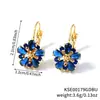 Pendientes de Zirconia de Colores Moxi Jewelry al por Mayor de Yunnan, Fabricante al por Mayor de Pendientes de Zirconia en Oro Rosa de Venta Caliente