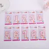 [Atacado de Fábrica] Borda Colorida Borda Vermelha Pontos 0-9 Numérico Aniversário Criativo Festa de Bolo Vela Decorativa Atacado