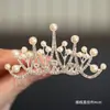 Coroa Tiara Feminina Grampo de Cabelo para Menininha Pérola Strass Infantil 2025 Novo Princesa Presilha Acessórios de Cabelo para Meninas
