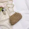 Bolso Tejido de Paja 2026 Nuevo Estilo Estilo Bosque Chica Dulce Moda Calado Bolso de Hombro Elegante Cadena Cruzado Bolso de Playa