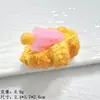 Popsicle de Cuerno Simulado Pegamento de Crema para Pan Accesorios Decorativos de Resina para Llavero Diadema Pasador Teléfono Móvil Refrigerador