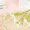 5 Cabeças de Sementes Pretas, Ornamentos de Flores Artificiais de Luxo Acessível, Arranjos de Flores Criativos para Sala de Estar, Móveis de TV Modernos e Decorações de Mesa de Jantar
