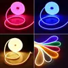 Fita de Luz Led Luminosa 360 Graus Escama de Dragão RGB Fantasia Trançada Flexível à Prova d'Água Neon Fluxo de Água Tira de Luz Linear