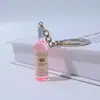 Llavero creativo de botella de vino de simulación, colgante de resina para juego de comida, colgante de bolsa DIY, regalo promocional, éxito de ventas transfronterizo