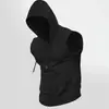2026 Marca Independiente Verano Hombres Sin Mangas Elegante Commuter Fitness Exterior Chaleco con Capucha Color Sólido Deportivo En Stock