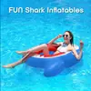 Flotador de natación de tiburón de dibujos animados nuevo transfronterizo, Flotador inflable para niños, Flotador de axilas para bebé, Flotador de agua, Piscina