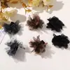 Otoño e Invierno Retro Versátil Estampado de Leopardo Malla Floral Tela Parches DIY Hecho a Mano Clips Laterales para Zapatos y Sombreros, Accesorios para el Cabello, Accesorios para Ropa y Vestidos
