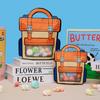 Bolsa para Snacks con Logo Impreso Personalizado Código QR Bolsa para Dulces Galletas Mochila Bolsa Souvenir de Jardín de Infancia Empaque de Regalo