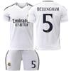 2425 Jersey del Real Madrid Local Infantil Adulto Uniforme de Fútbol Traje No.9 Mbappe Uniforme de Fútbol Jersey Transfronterizo