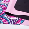 Gamuza Caucho Natural Ultra-Delgado Impresión a Color Patrón de Transferencia Térmica Esterilla de Yoga Toalla de Yoga Absorbe el Sudor y es Antideslizante