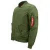 Chaqueta de Algodón Casual para Hombre con Cuello Alto Estilo Fuerza Aérea Transfronteriza No. 1 Ma01 Uniforme de Béisbol de Piloto Otoño e Invierno Talla Grande Chaqueta de Algodón