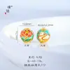 Pulsera con cuentas y collar de cuentas con orificio pasante, de estilo vietnamita, de oro, de larga data, con flores de cuatro pétalos y calabaza de ciervo de nueve colores.