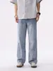 Ropa para Hombre Casa de Arce / 2026 Nuevo Estilo Americano Lavado Bigotes de Gato Casual Caída Jeans Rectos Lavados a la Piedra para Hombre