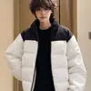 Chaqueta de algodón sin capucha estilo americano, nueva para invierno, transfronteriza, unisex, con cuello alto, casual y moderna