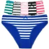 Ropa interior de algodón para mujer de comercio exterior Yunmengni, bragas sexys a rayas para mujer, suministro transfronterizo, ropa interior con lazo para mujer