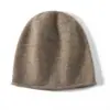 Gorro de Punto 100% Cachemir Puro Otoño e Invierno Cálido de Cachemir Versátil para Exteriores para Mujer Gorro para Clima Frío Gorro de Lana Gorro de Cachemir