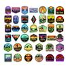 Pegatinas de patrocinador de venta caliente transfronteriza, pegatinas impermeables para casco de motocicleta, pegatinas de personalidad corporal, pegatinas creativas para rascar.