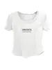Camiseta de Algodão Puro de Manga Curta para Mulheres, Novo Estilo Verão 2026, Cincha na Cintura, Emagrecimento, Peixe de Osso de Alto Padrão Estilo Curto, Top Simples Slim Fit