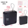 Cerrador automático de puerta corredera amortiguador hidráulico cerrador de puerta simple para el hogar puerta de hierro artefacto práctico cuerda de tracción sin perforaciones