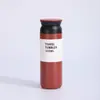 Copo de Elemento Simples Estilo Japonês Transfronteiriço Aço Inoxidável 304 Caneca de Café Alça Tampa Plana Copo de Água Esportivo Portátil