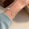 Pulseira Nó Croissant Pão Água Alcalina para Mulheres 2024 Novo Design de Nicho Ins Joia de Mão Simples Modelo Quente Fabricante Atacado